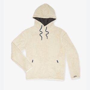 Chubbies Cream Hoodie with Navy Accents